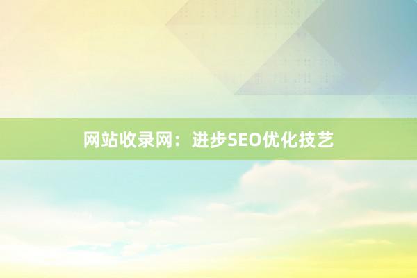 网站收录网：进步SEO优化技艺