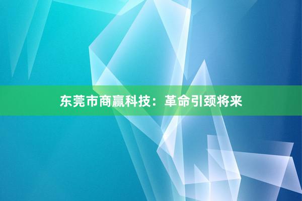东莞市商赢科技：革命引颈将来